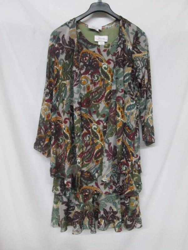lot 81 image: Westside Plus 2-pc. Georgette Jacket & Dress Set