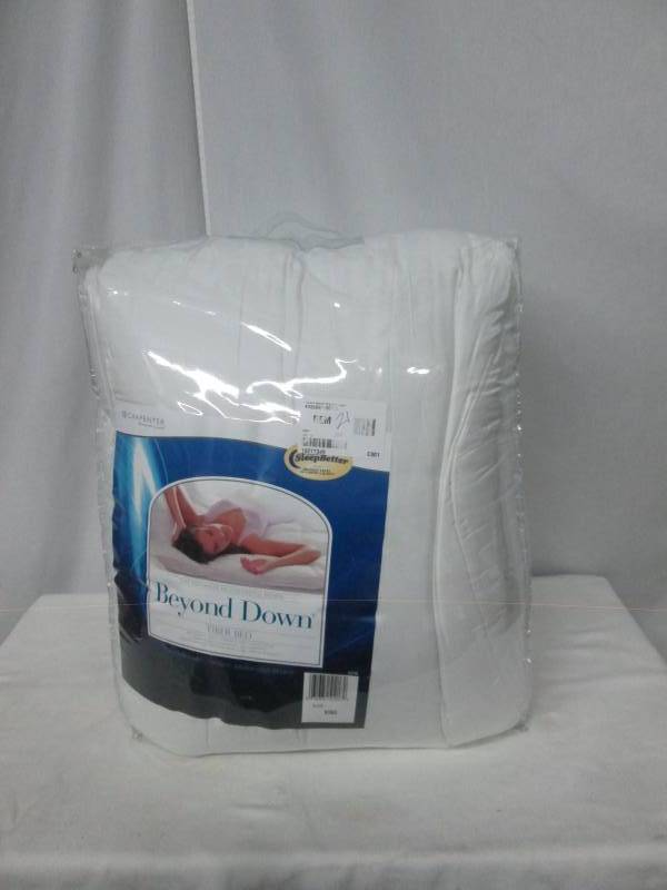 lot 21 image: Beyond Down Gel Fiber Mattress Pad Topper - King
