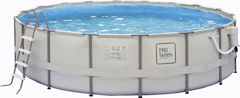 lot 2 image: ProSeries 18 x 52 Round Metal Frame Pool