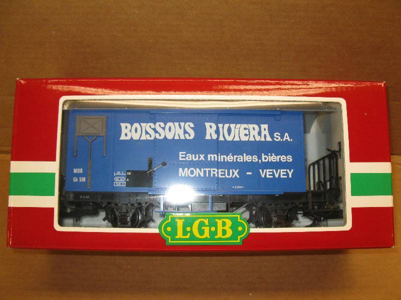 lot 57 image: LGB 4029 Blue Box Car