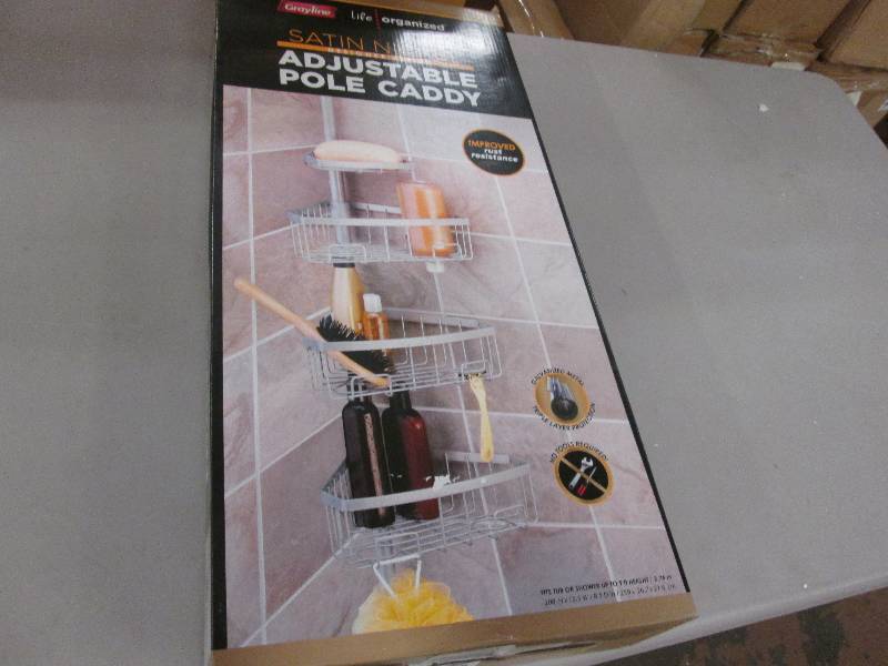 lot 27 image: Shower Caddy open box Retail $59.99...