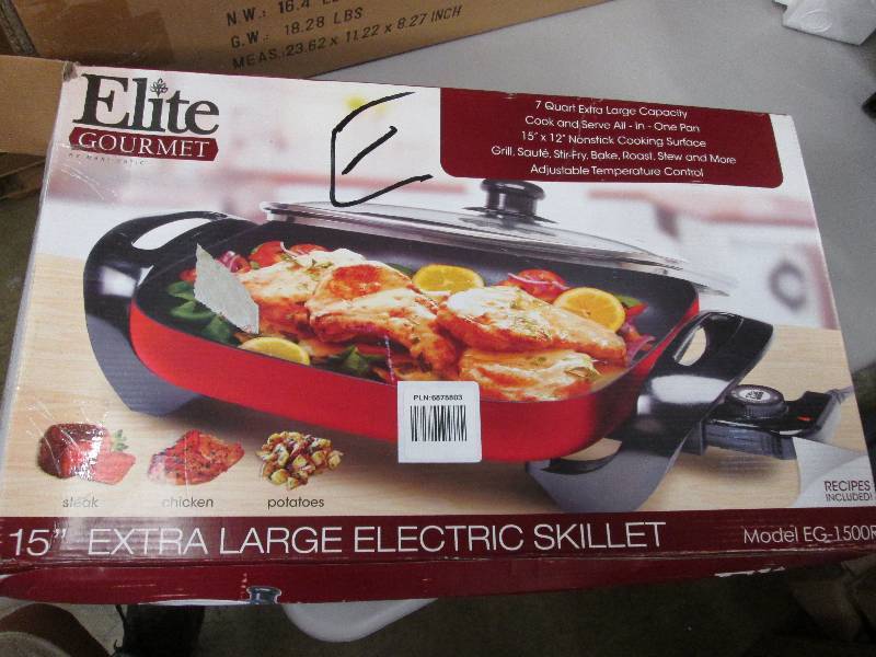 lot 92 image: Elite 15-Inch Gourmet Electric Skil...