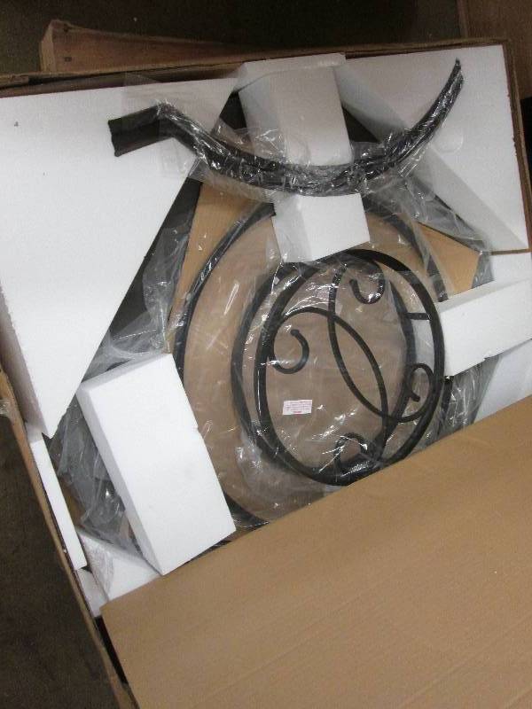 lot 116 image: Marble-Look Table only open box  Re...