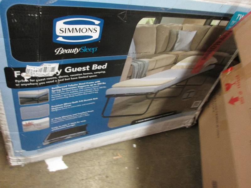 lot 155 image: Twin Foldaway Memory Foam Guest Bed...