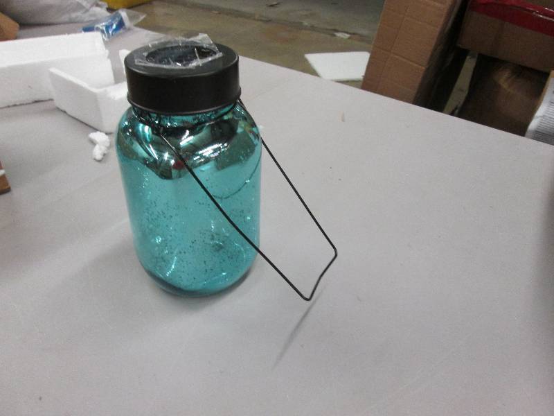 lot 256 image: Solar Fruit Jar Lantern , open box,...