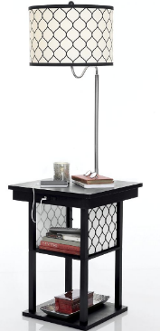 lot 6 image: Charging Table with Lamp open box, ...