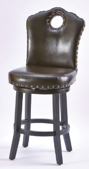 lot 95 image: Nailhead Swivel Stool open box Reta...