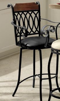 lot 96 image: Wright Teardrop Stool  Bar Height o...