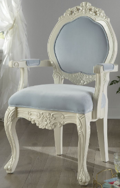 lot 101 image: Emily Hand-Carved Chair open box Re...