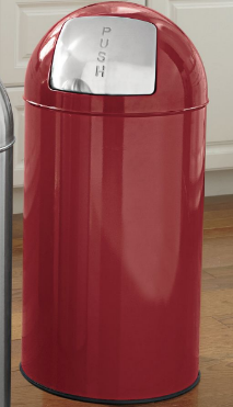lot 121 image: 13-Gal. Stainless Steel Trash Can o...