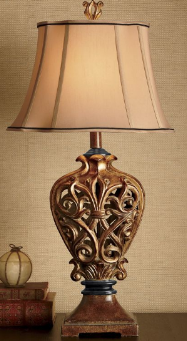 lot 127 image: Dramatic, Oversized Statement Lamp ...