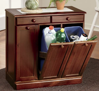 lot 131 image: 3-Bin Cabinet open box Retail $179....