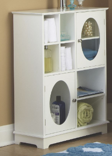 lot 144 image: Short Oval Towel Cabinet open box R...