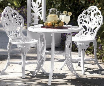 lot 165 image: 3-Piece Tulip Bistro Set open box R...