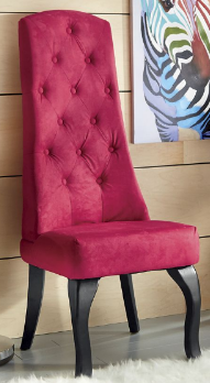 lot 229 image: Joliet High-Back Tufted Chair open ...