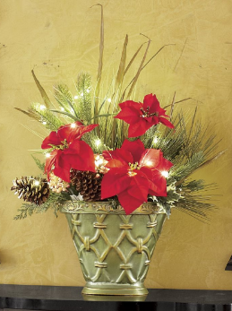 lot 271 image: Lit Poinsettia Display open box, un...