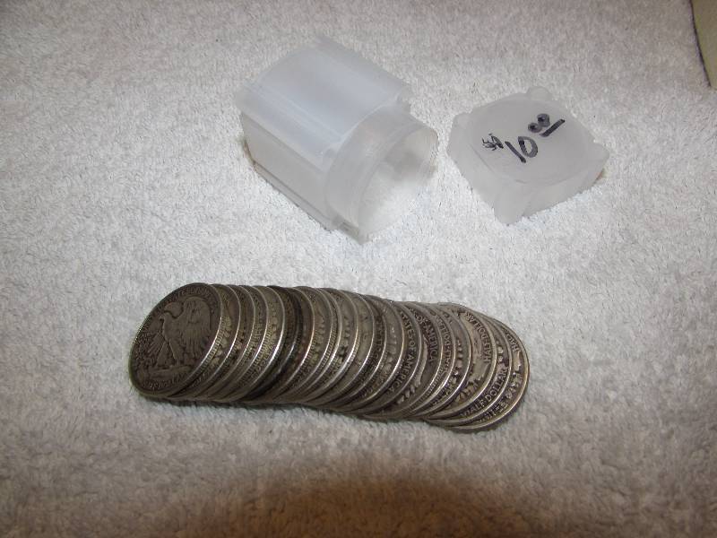 $10 of Liberty Half Dollar Coins, 90% Silver, varied dates