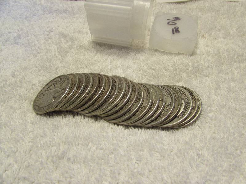$10 of Liberty Half Dollar Coins, 90% Silver, varied dates