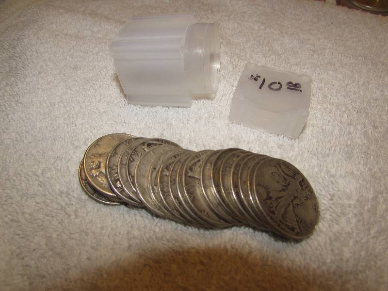$10 of Liberty Half Dollar Coins, 90% Silver, varied dates