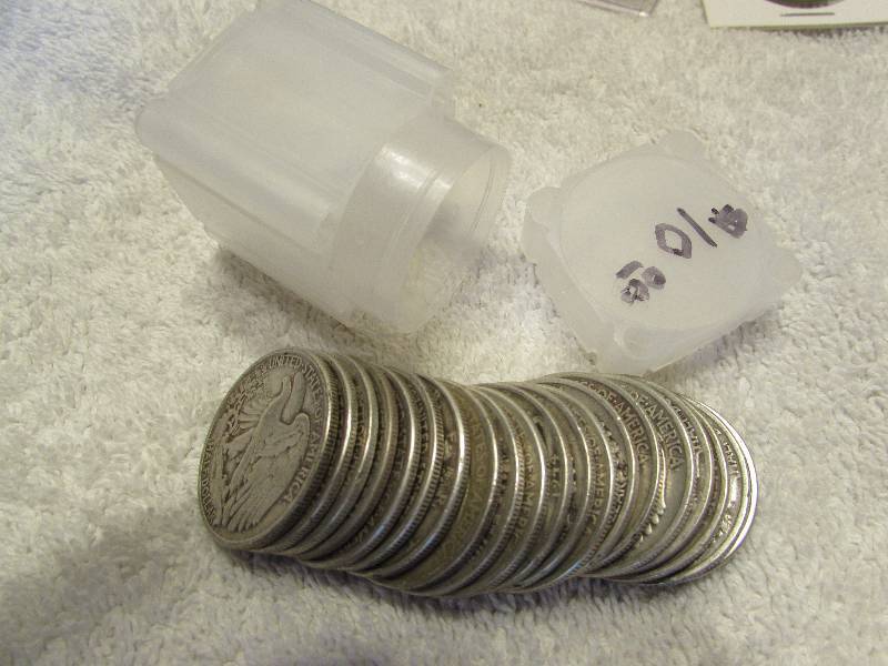 $10 of Liberty Half Dollar Coins, 90% Silver, varied dates