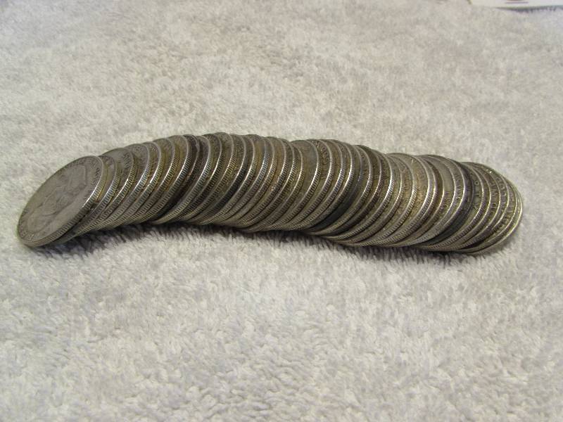 $20 of Franklin Half Dollar Coins, 90% Silver, varied dates
