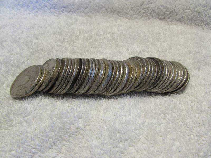 $20 of Franklin Half Dollar Coins, 90% Silver, varied dates