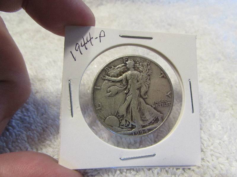 1944 P Liberty Half Dollar Coin, 90% Silver