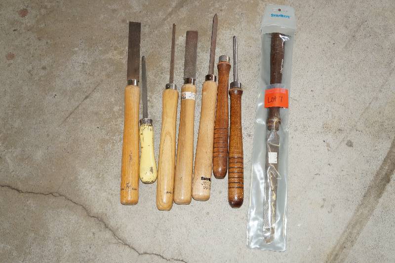 lot 7 image: Various Lathe Tools - Some are Craftsman