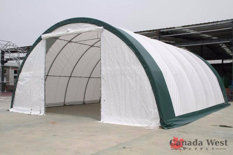 New 30x65x15 Dome Storage Building Sr New Fabric Storage Buildings Double Truss Frame And Single Tube Frames Low Reserve K Bid