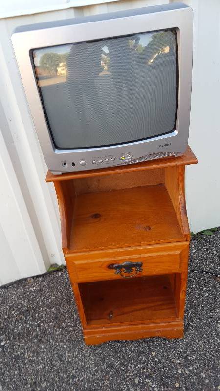 Television with nightstand