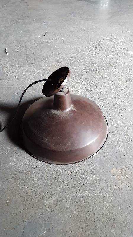 Lot of four (4) hanging light fixtures