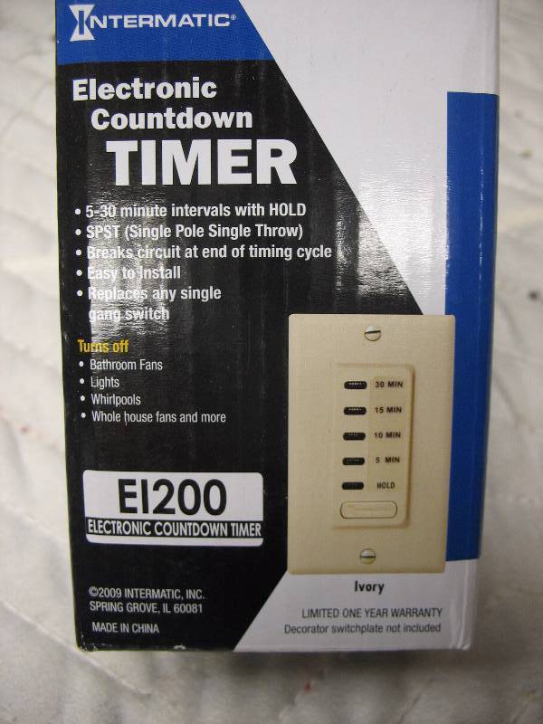 BATH FAN TIMER