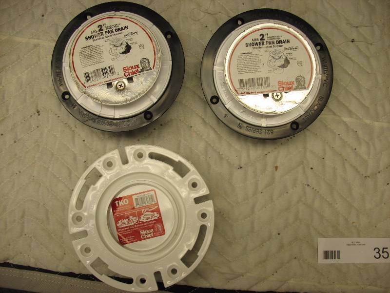 SHOWER  DRAINS, TOILET FLANGE