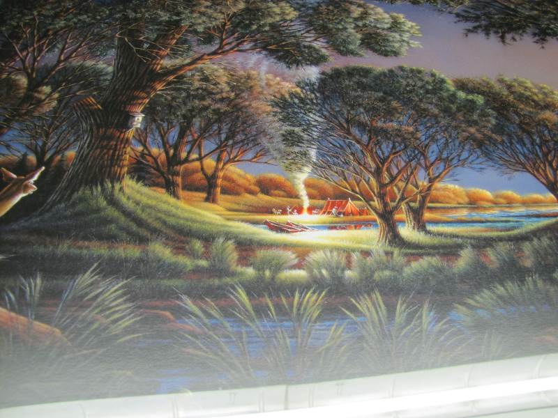 Terry Redlin Camping on Sunset Point