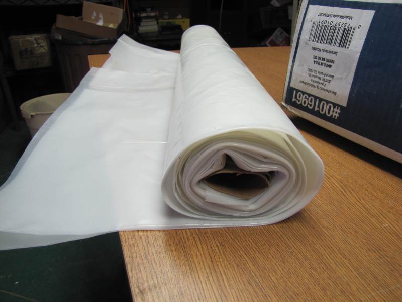 Plastic drop sheeting
