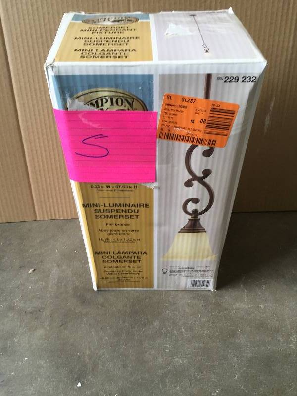 Hampton Bay Mini Luminaire Somerset