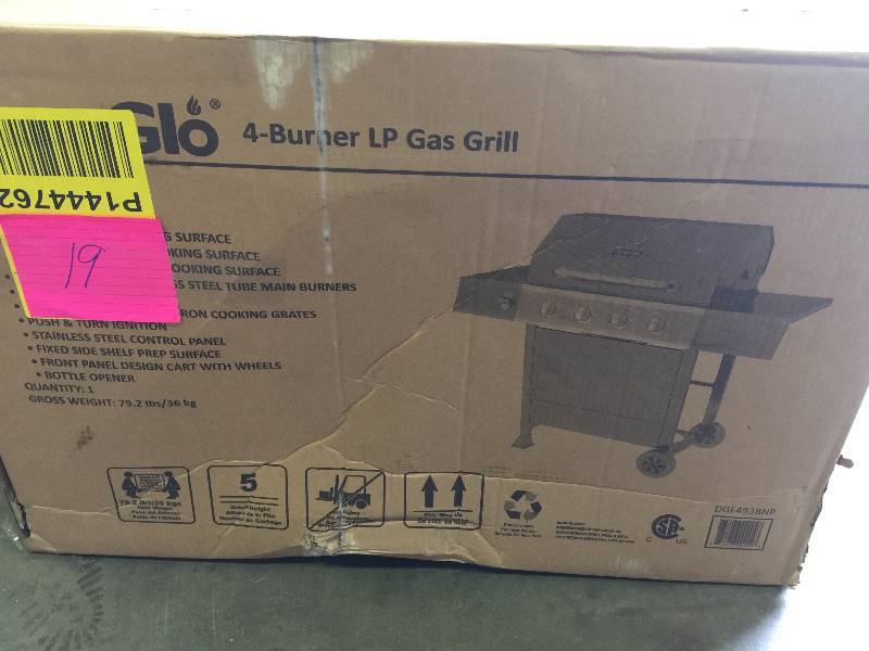 Dyna Glo 4 Burner Gas Grill- base and frame a little bent New