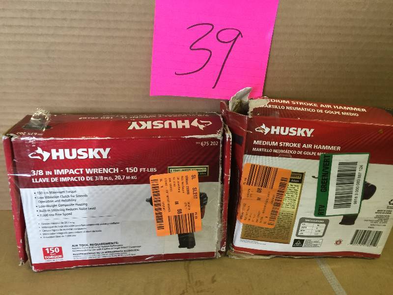 Lot of 2 Husky Air Tools