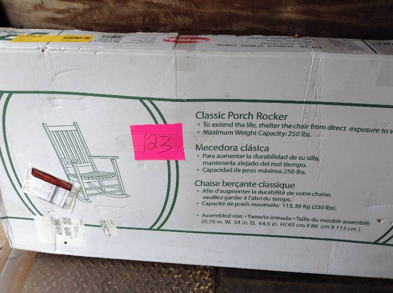 Jack Post JE-128W-JE mission Rocker 25.75x34x44.5