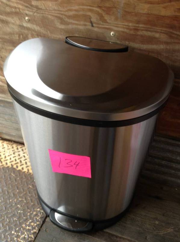 HDX 13 Gal Stainless Steel Trash Can