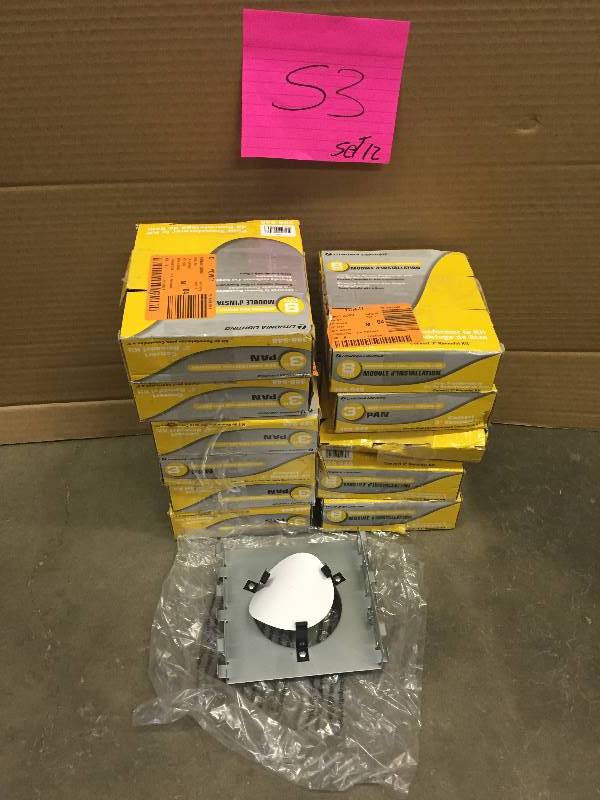 Lot of 12 new Lithonia Lighting LKA3P M6 3 New Construction Pan