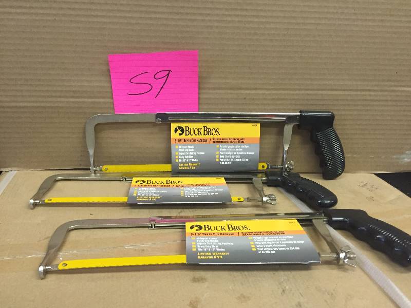 Lot of 3 Buck Bros Kacksaws New