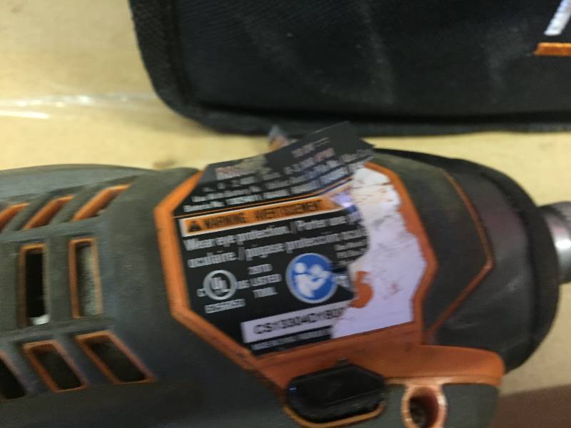 Ridgid Impact and Drill Drivers 18V- 1 battery included used tested in working condition