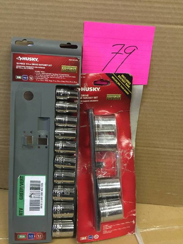 Lot of assorted Husky Sockets