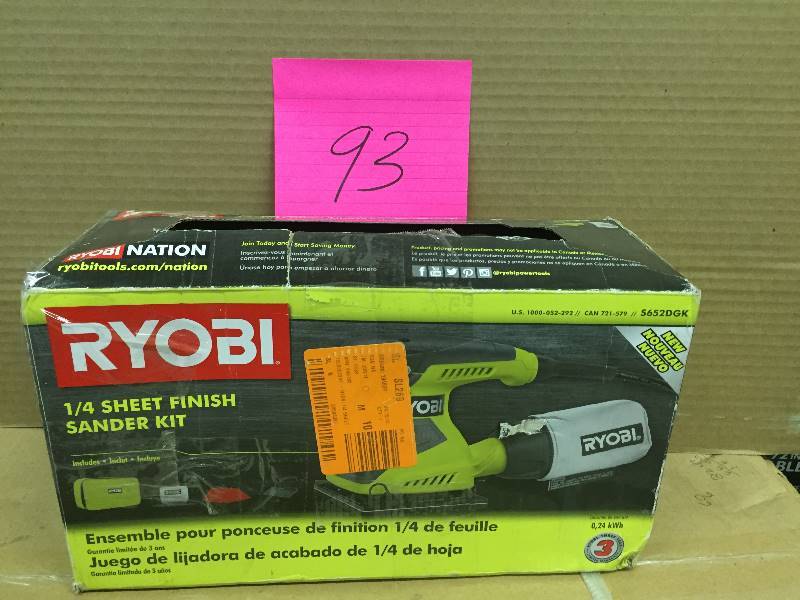 Ryobi Sander tested works