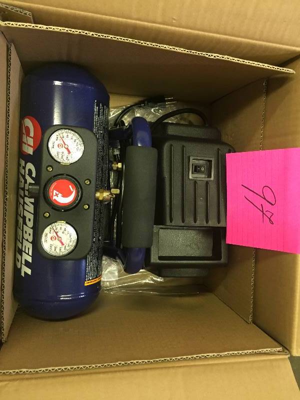 Campbell Hausfeld 1 Gal Compressor in like new condition