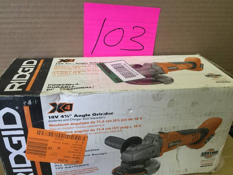 R86040 4 12 in Cordless Grinder Tool Only- Works