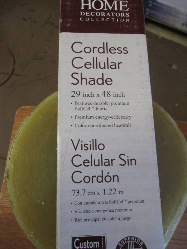 lot 201 image: Home Cordless Cellular Shades 29 X...