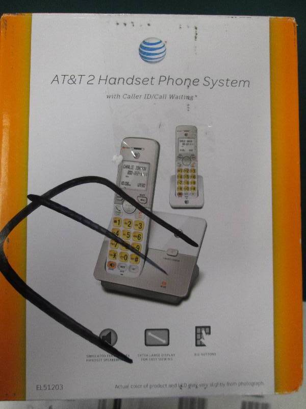 lot 208 image: AT&T Handset Phone System with call...