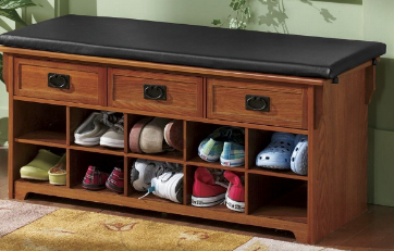 lot 33 image: Mission Shoe Bench open box Retail ...